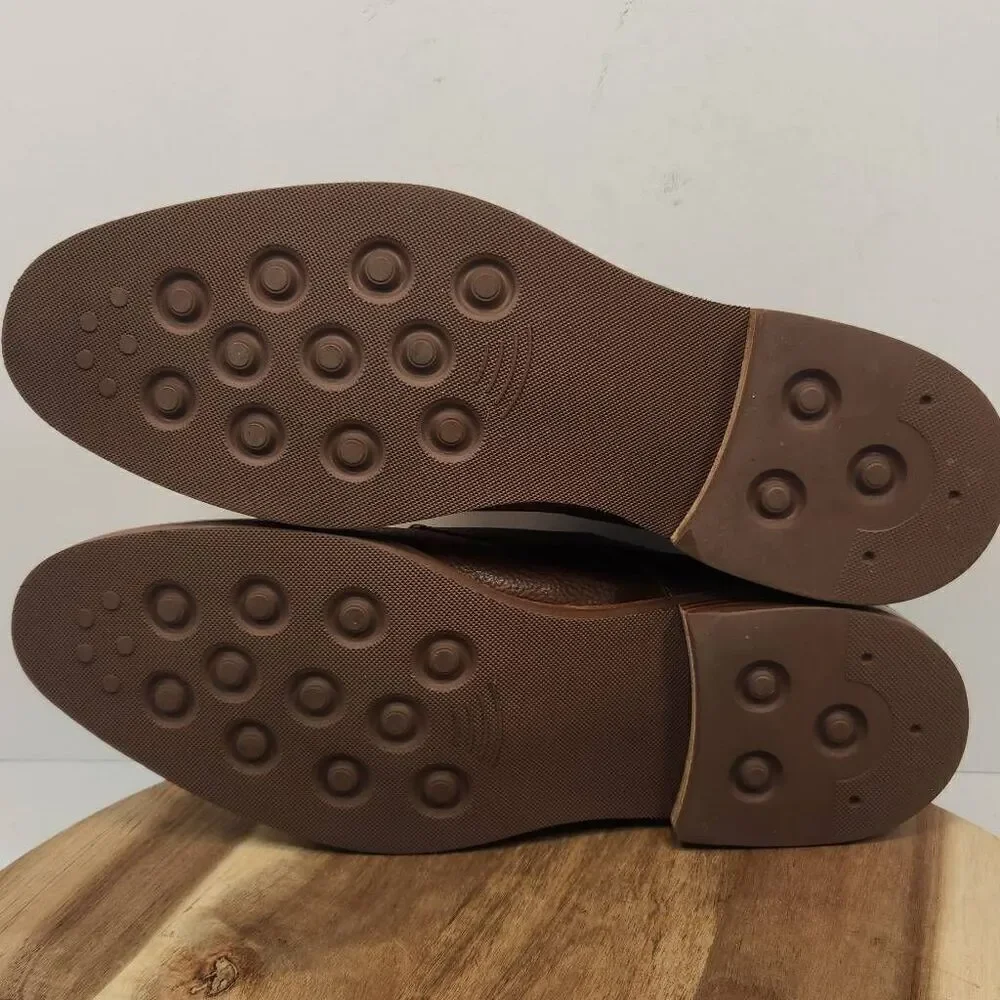 Gordon Rush Caden Monk Strap Men's Dress Shoes Leather Size 9 Brown
